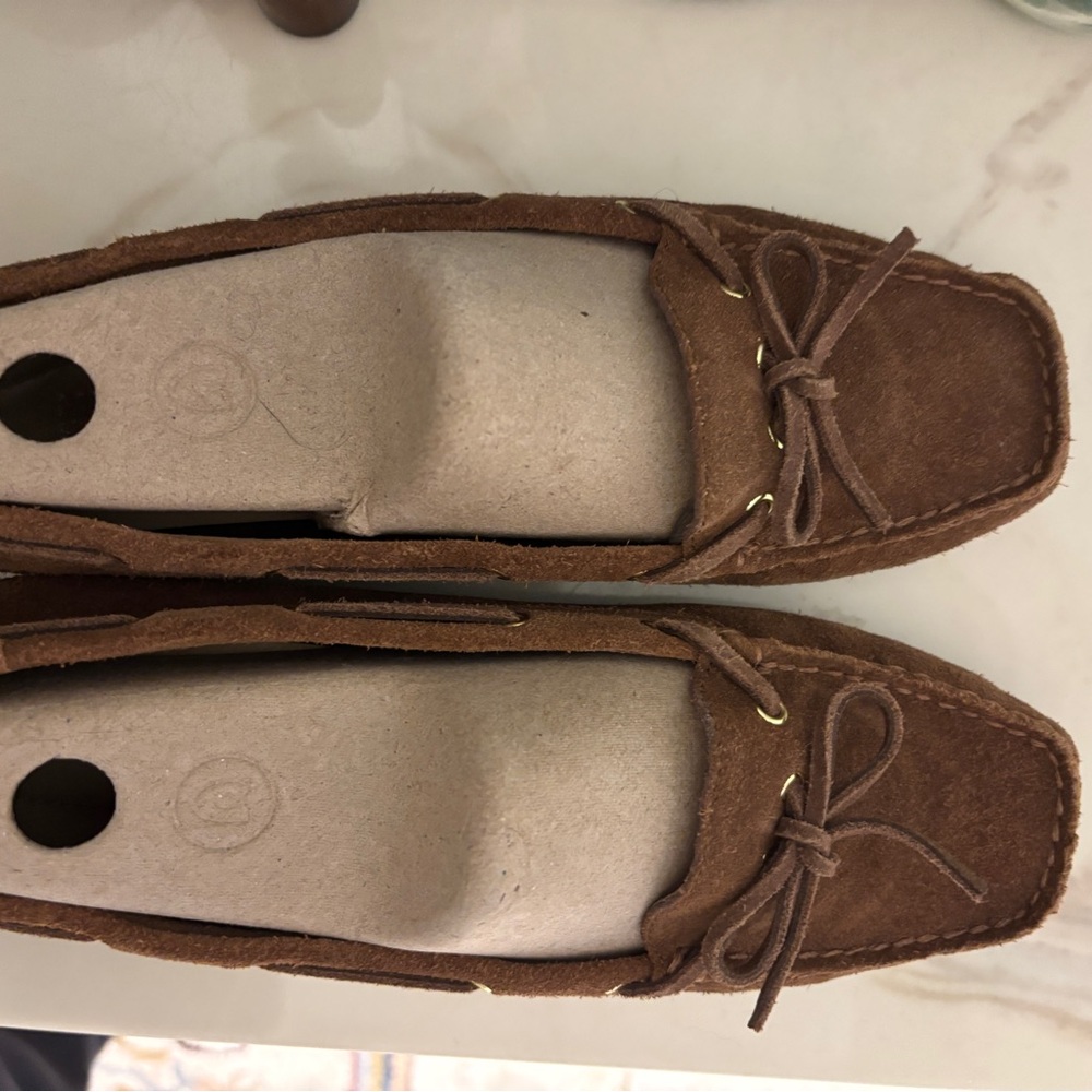 Brown Suede Loafers for Women